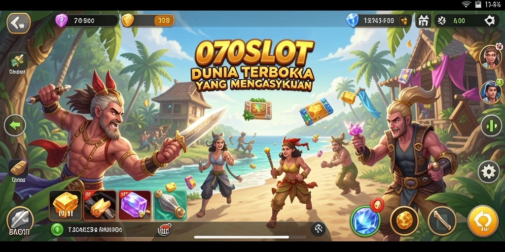 Tampilan gameplay <strong>070SLOT</strong> yang menakjubkan dari dunia terbuka.