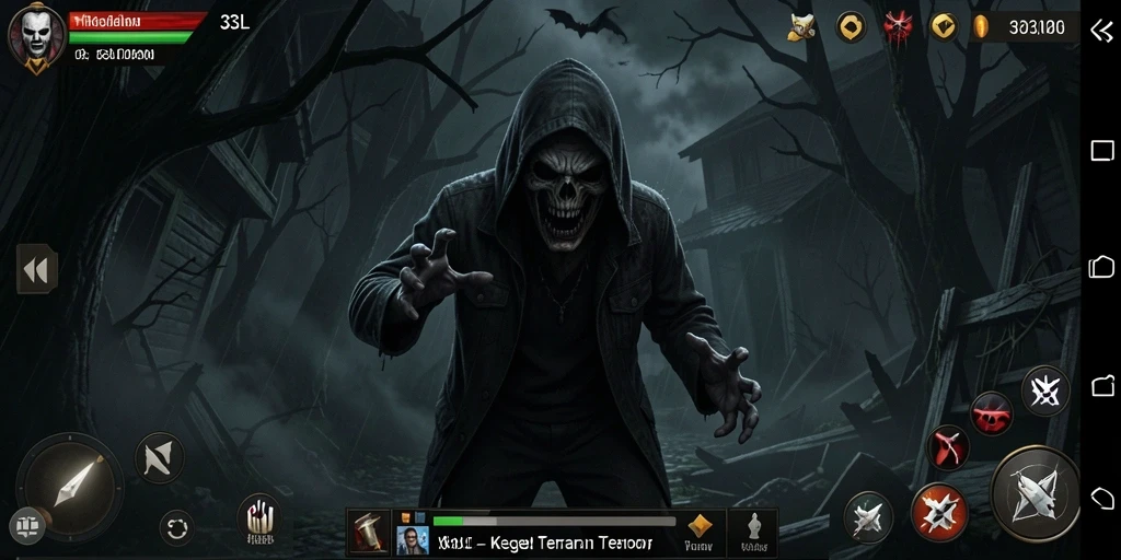Tampilan gameplay 33L yang menegangkan dan mencekam.