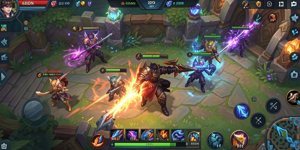 Tampilan gameplay seru dan strategis dari 68IDN.