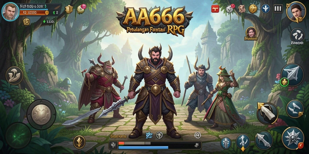 Tampilan gameplay seru dari game RPG AA666.