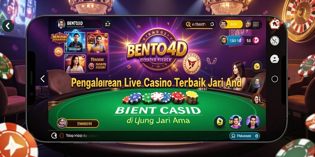 Screenshot BENTO4D menampilkan dealer langsung dan gameplay yang mendebarkan.