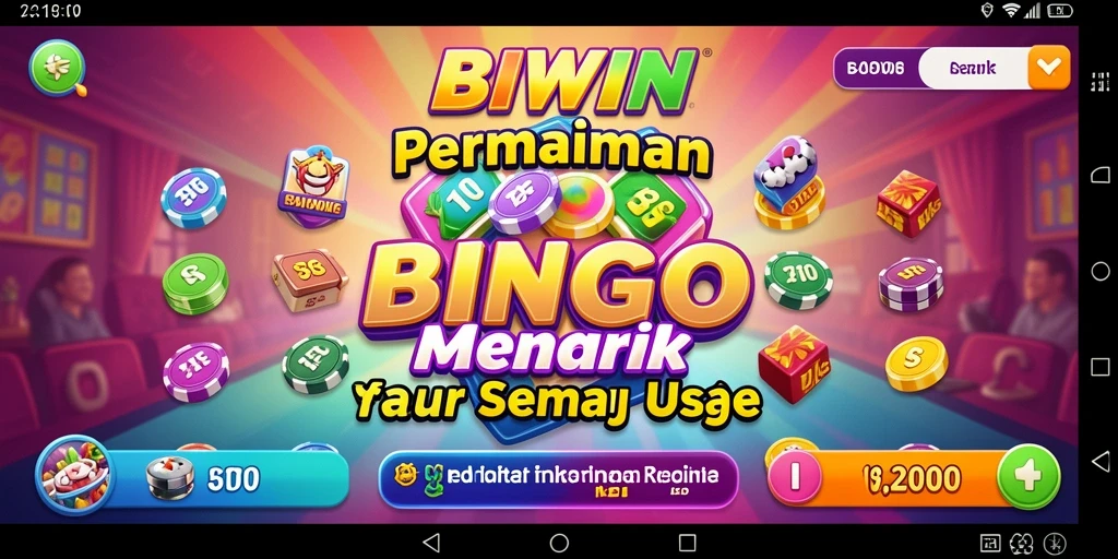 Screenshot gameplay BIWIN yang menampilkan keseruan permainan Bingo.