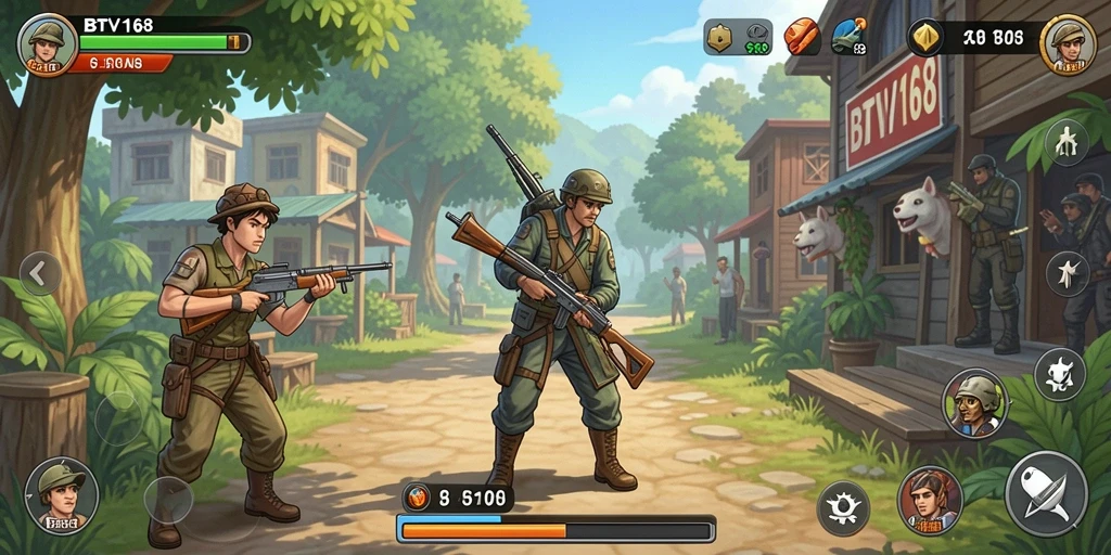 Tampilan gameplay BTV168 menampilkan warna cerah dan desain menarik.