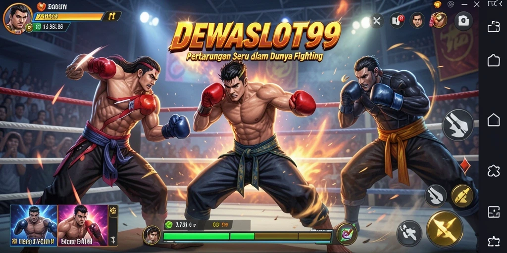Tampilan gameplay seru di DEWASLOT99 dengan pertarungan yang mendebarkan.