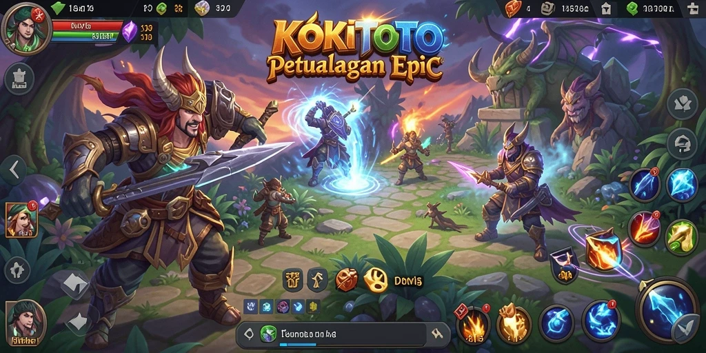 Screenshot gameplay KOKITOTO yang menunjukkan petualangan seru.
