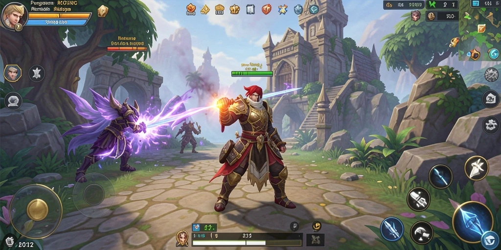 Tampilan menarik dari gameplay MPO2121 yang penuh aksi RPG.