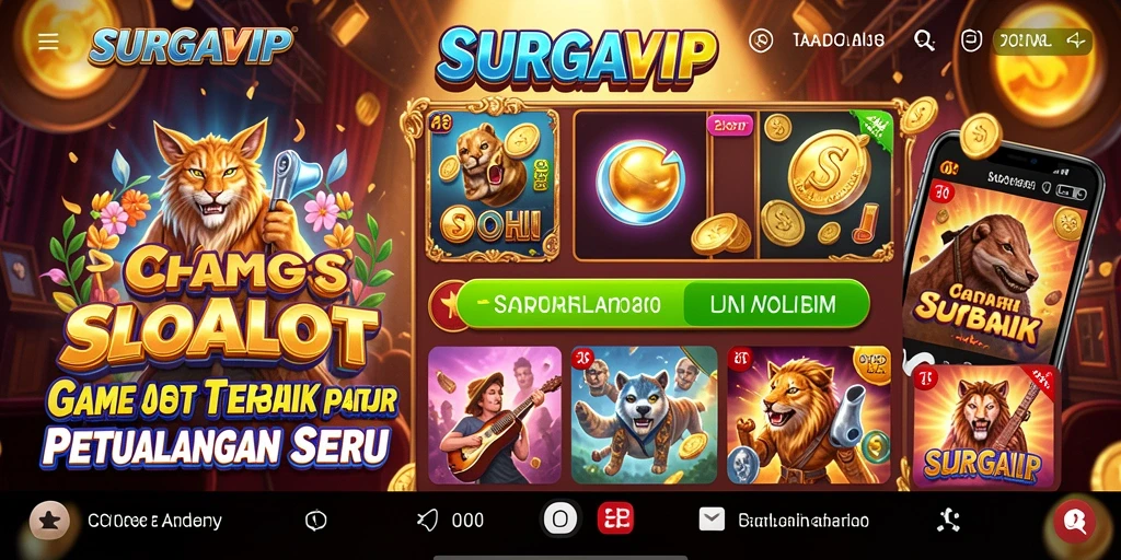 Tangkapan layar permainan SURGAVIP dengan desain slot menawan.