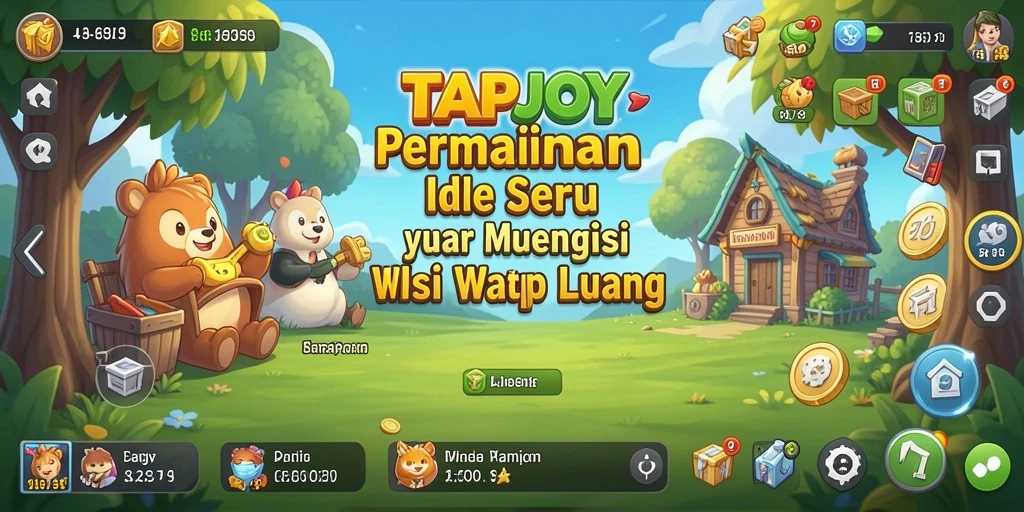 Screenshot permainan TAPJOY menampilkan keseruan gameplay Idle yang mengasyikkan.